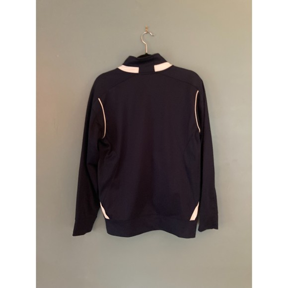 Nike women's navy blue dri-fit athletic jacket/coat with ECSU logo size small - Picture 4 of 5